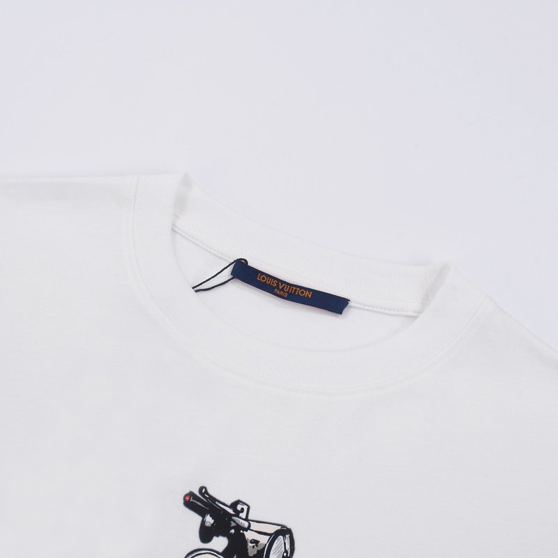 Футболка Louis Vuitton Motorcycle Print "White" фото № 7