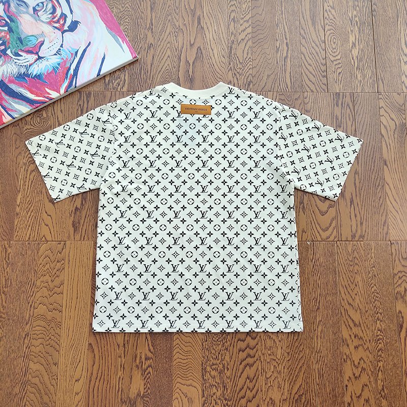 Футболка Louis Vuitton Monotone Emblems Print "White" фото № 3