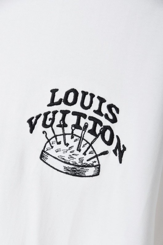 Футболка Louis Vuitton Needle And Pin "White" фото № 6
