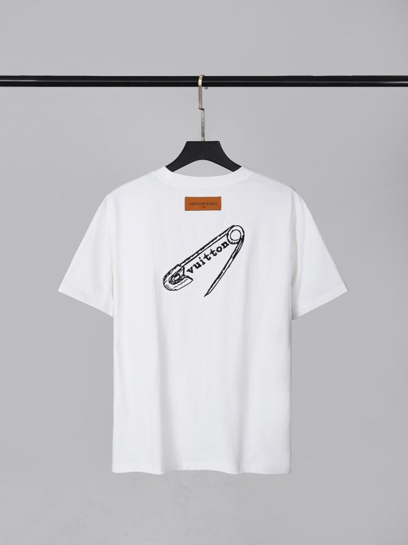 Футболка Louis Vuitton Needle And Pin "White" фото № 8