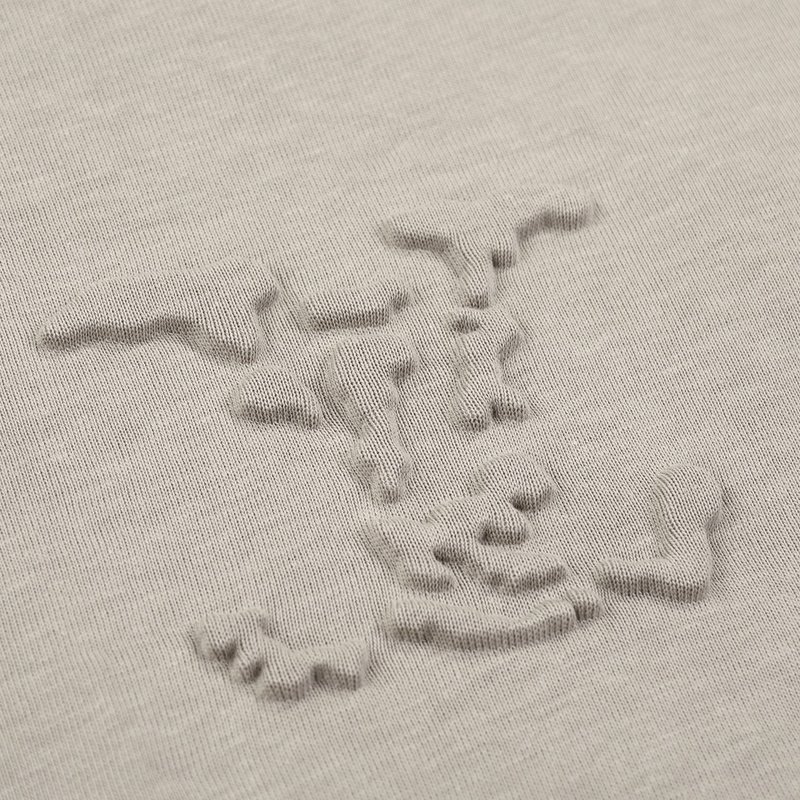 Футболка Louis Vuitton Embossed Monogram Logo "Beige/Gray" фото № 6