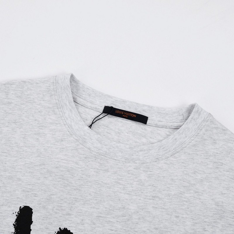 Футболка Louis Vuitton With Text Logo Stylish "Gray" фото № 4