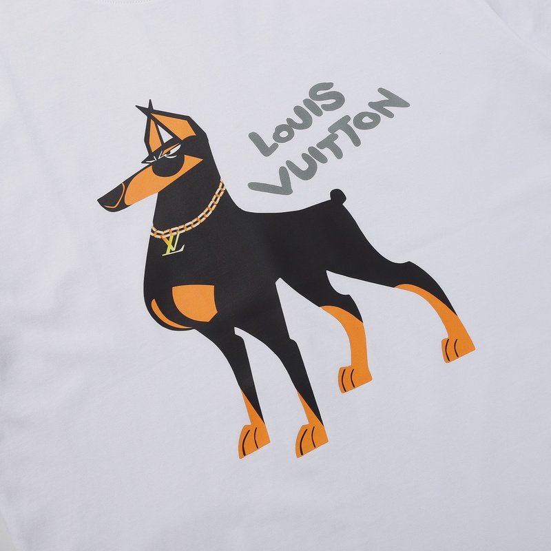 Футболка Louis Vuitton With Picture Of A Dog "White" фото № 5