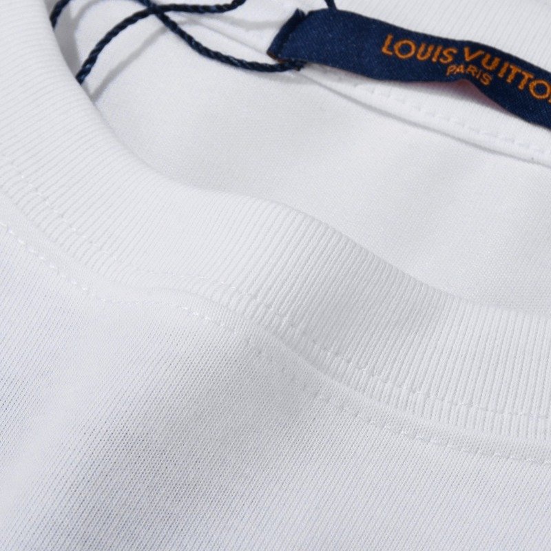 Футболка Louis Vuitton With Inscription On Colored Gourds "White" фото № 6