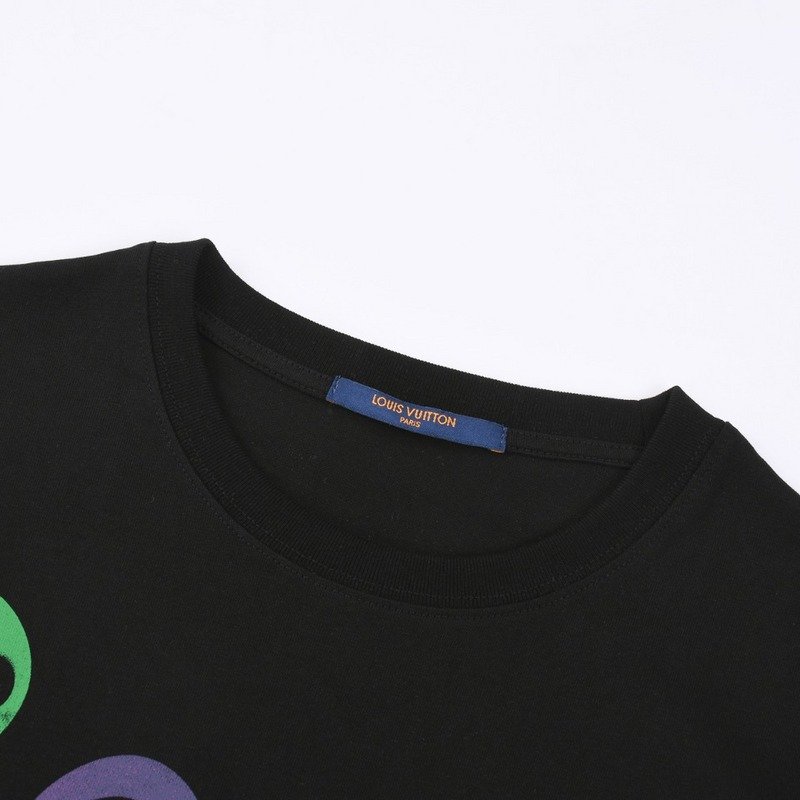 Футболка Louis Vuitton With Stylish Logo Font "Black" фото № 6