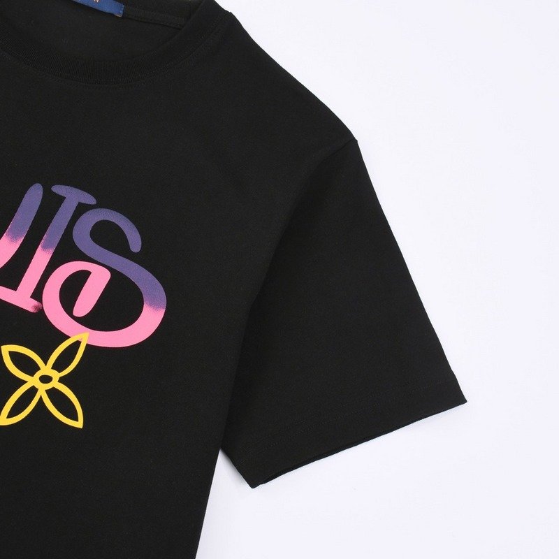 Футболка Louis Vuitton With Stylish Logo Font "Black" фото № 5