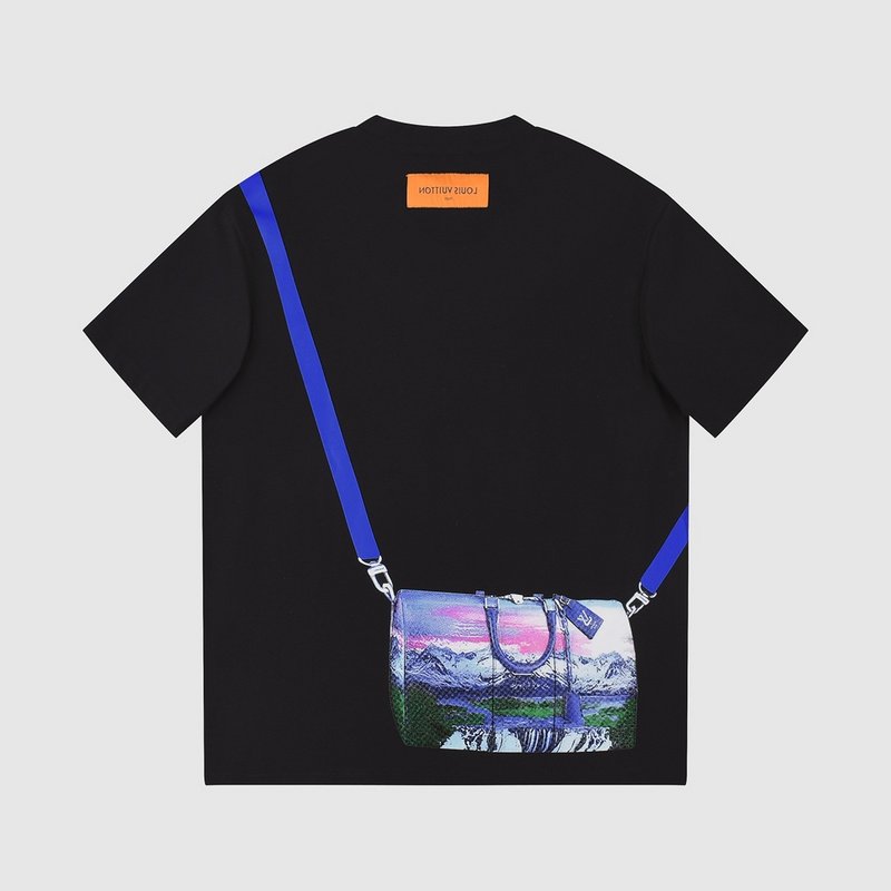 Футболка Louis Vuitton With Imitation Bag "Black" фото № 5