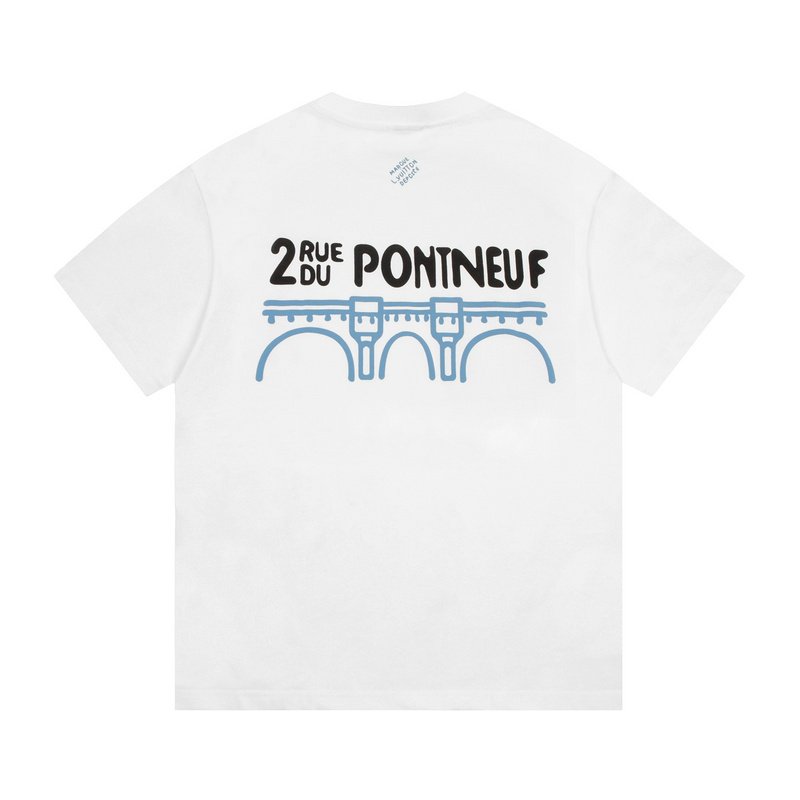 Футболка Louis Vuitton With Emblem Tilted Tower "White" фото № 5