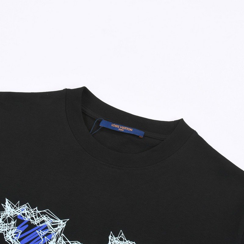 Футболка Louis Vuitton With Variegated Logo "Black" фото № 8
