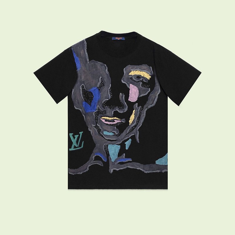 Футболка Louis Vuitton Face "Black" фото № 7