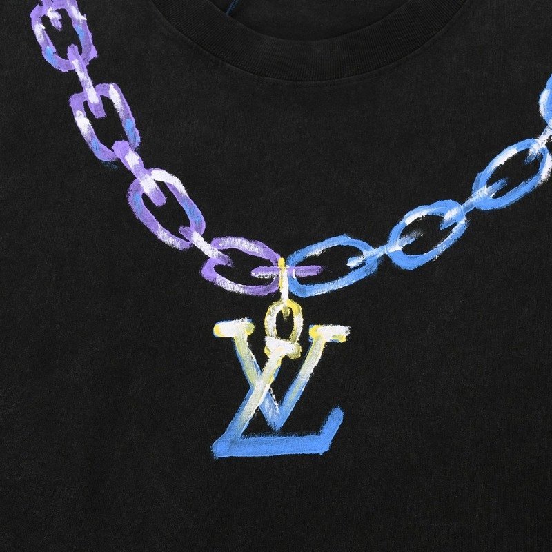 Футболка Louis Vuitton With Chain "Black" фото № 4