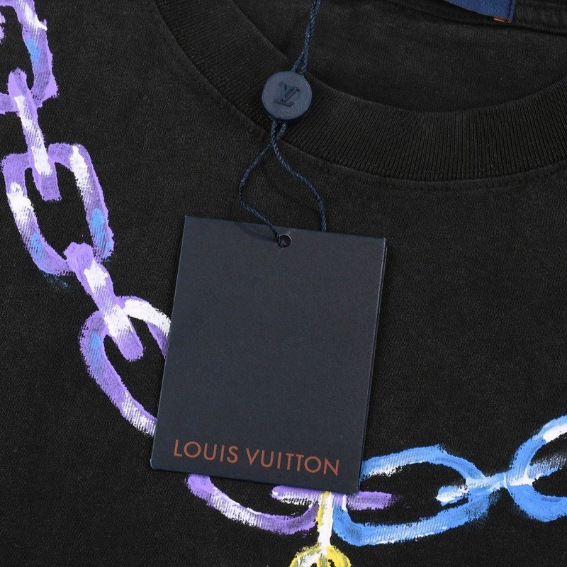 Футболка Louis Vuitton With Chain "Black" фото № 8
