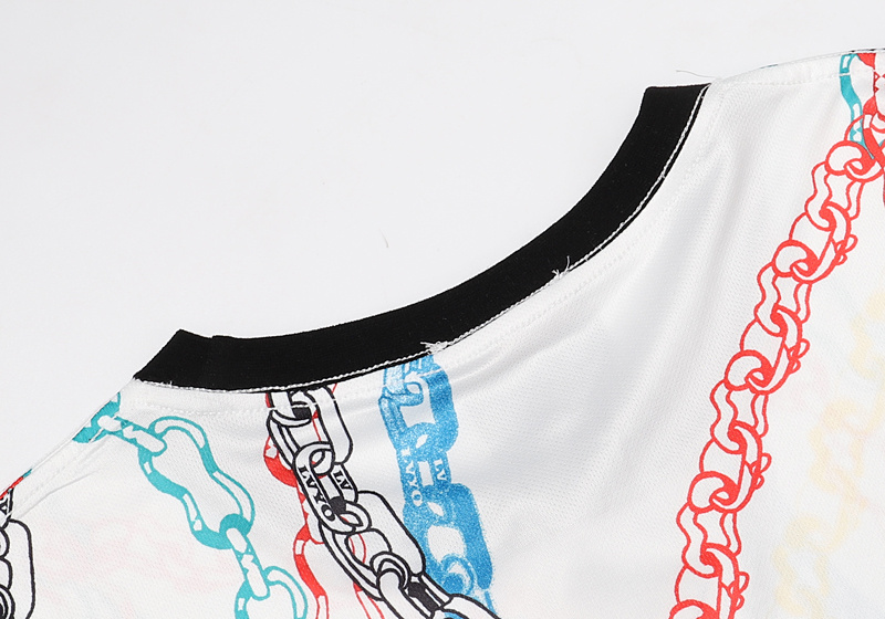 Футболка Louis Vuitton Colored Chains "White" фото № 3