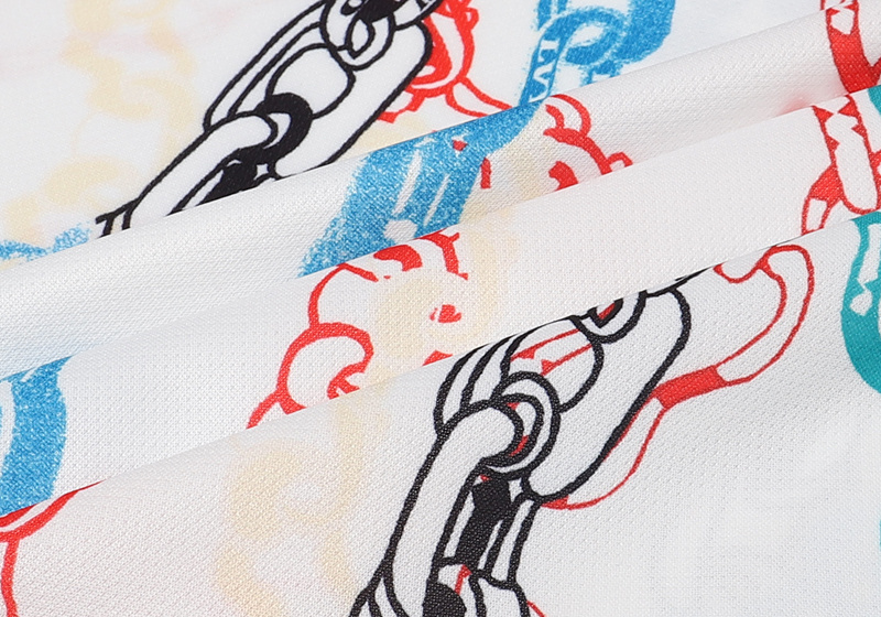 Футболка Louis Vuitton Colored Chains "White" фото № 5