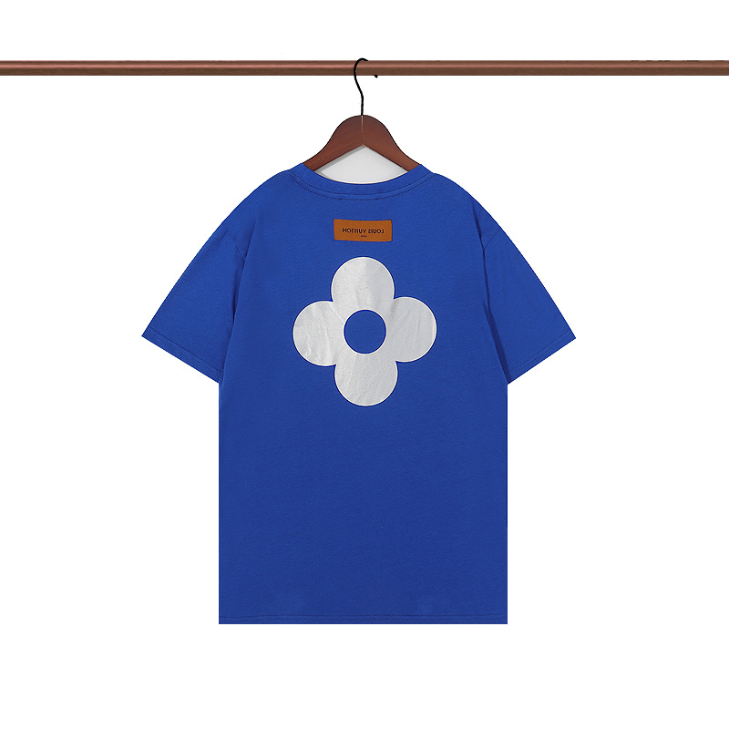 Футболка Louis Vuitton Reflective Flower Print "Blue" фото № 3