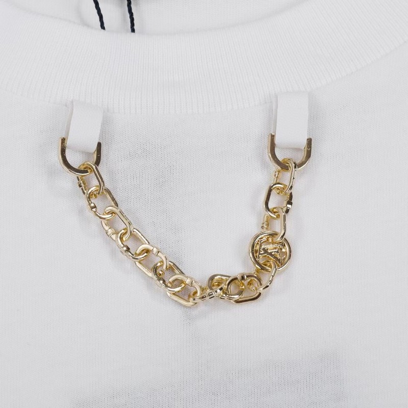 Футболка Louis Vuitton Decorated With Stars And Flowers "White" фото № 3