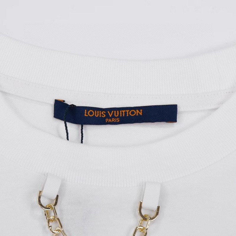 Футболка Louis Vuitton Decorated With Stars And Flowers "White" фото № 7