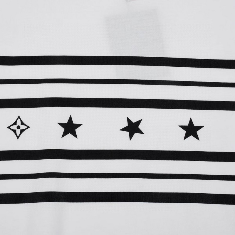 Футболка Louis Vuitton Decorated With Stars And Flowers "White" фото № 6