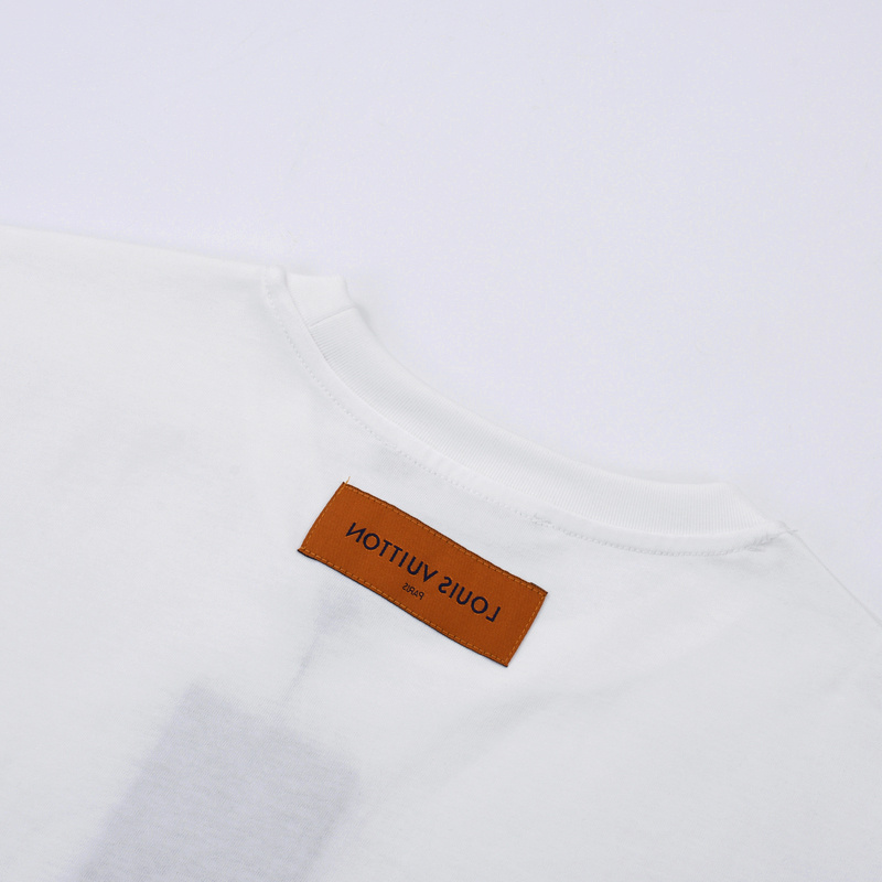 Футболка Louis Vuitton Cartoon Style Brand Lettering "White" фото № 7