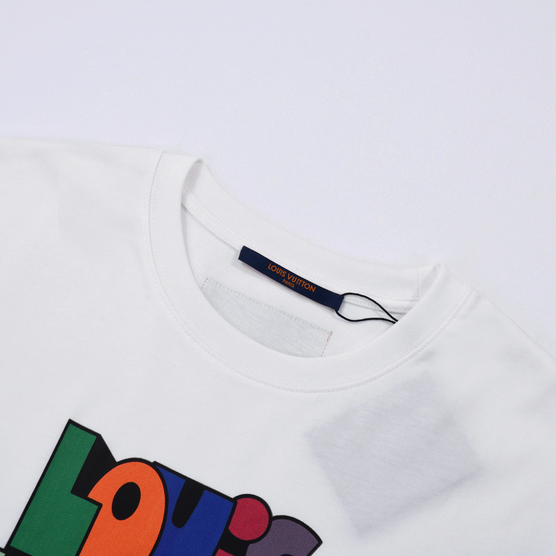 Футболка Louis Vuitton Cartoon Style Brand Lettering "White" фото № 2