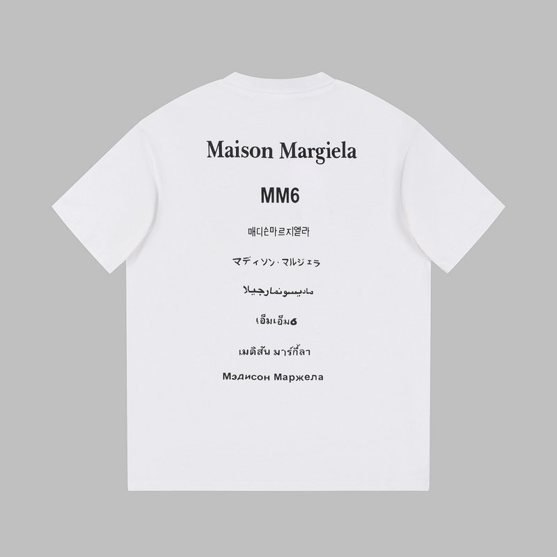 Футболка Maison Margiela Text In Different Languages "White" фото № 2