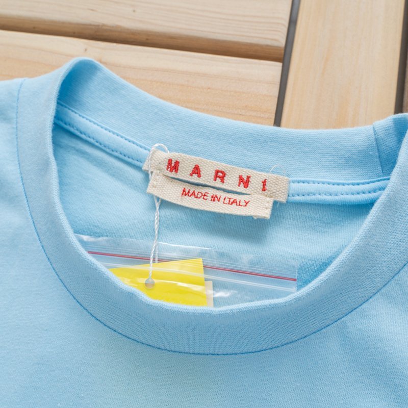 Футболка Marni With Logo "Blue" фото № 5