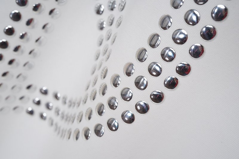 Футболка Moschino Circle From Silver Dots "White" фото № 5