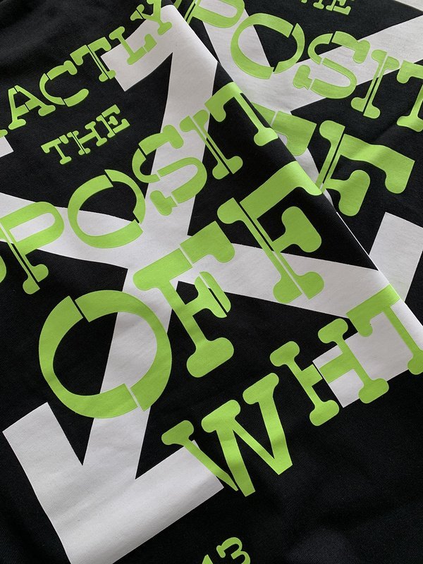 Футболка Off White Exactly The Opposite "Black" фото № 2
