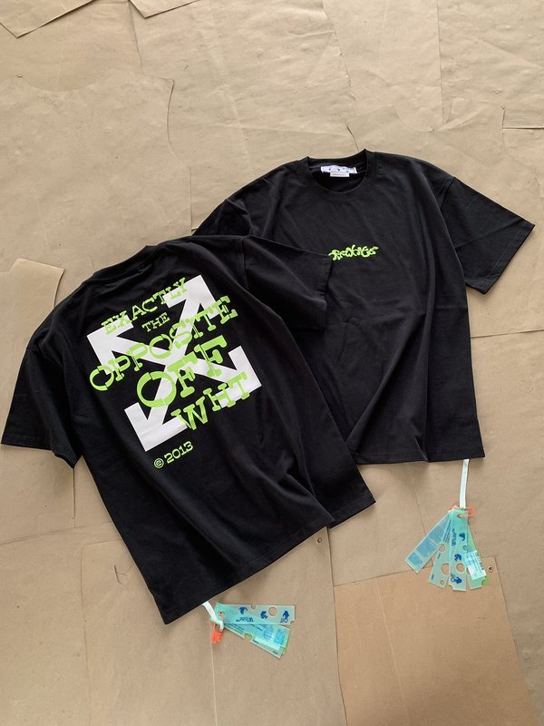 Футболка Off White Exactly The Opposite "Black" фото № 6