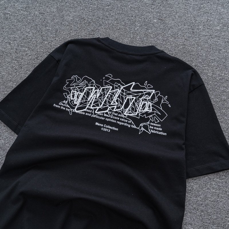 Футболка Off White Exactly The Opposite - Text "Black" фото № 4