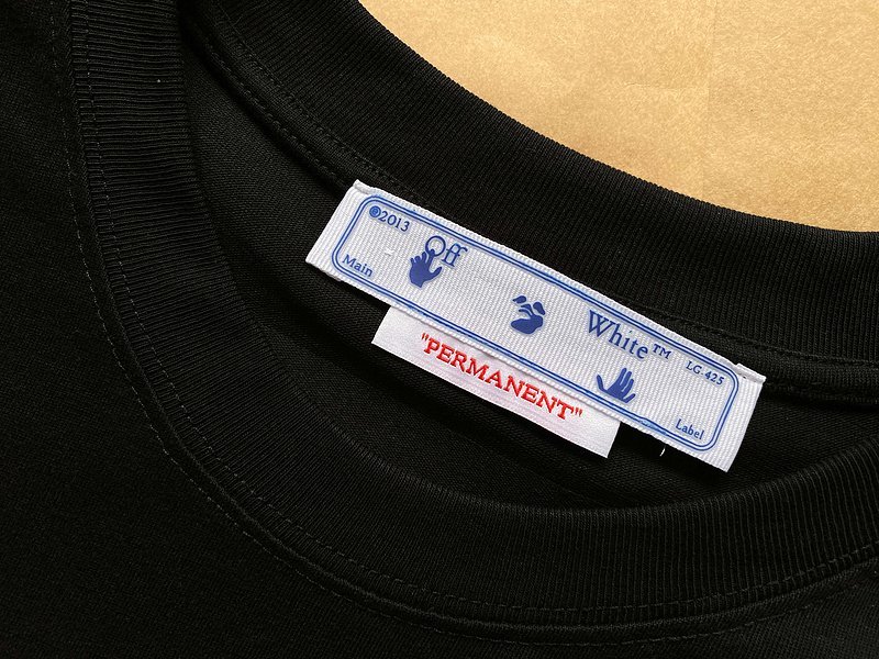 Футболка Off White Permanent Logo "Black" фото № 8