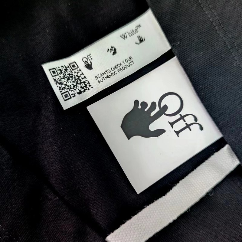 Футболка Off White With Bright Logo Made Of Paints "Black" фото № 2