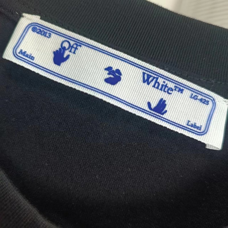 Футболка Off White With Bright Logo Made Of Paints "Black" фото № 5