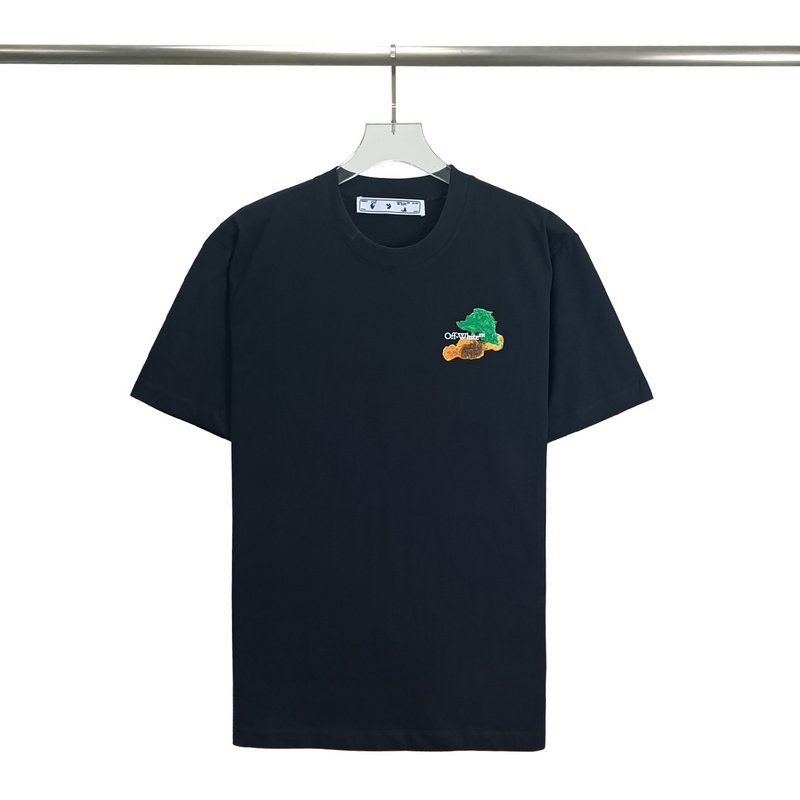 Футболка Off White With Bright Logo Made Of Paints "Black" фото № 6