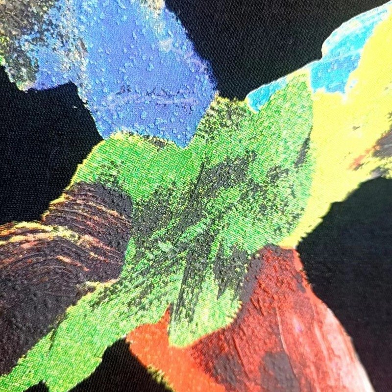 Футболка Off White With Bright Logo Made Of Paints "Black" фото № 8