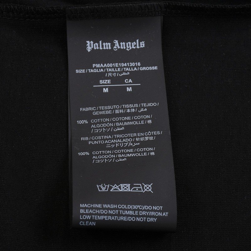 Футболка Palm Angels Color Torn Teddy Bear Print "Black" фото № 2