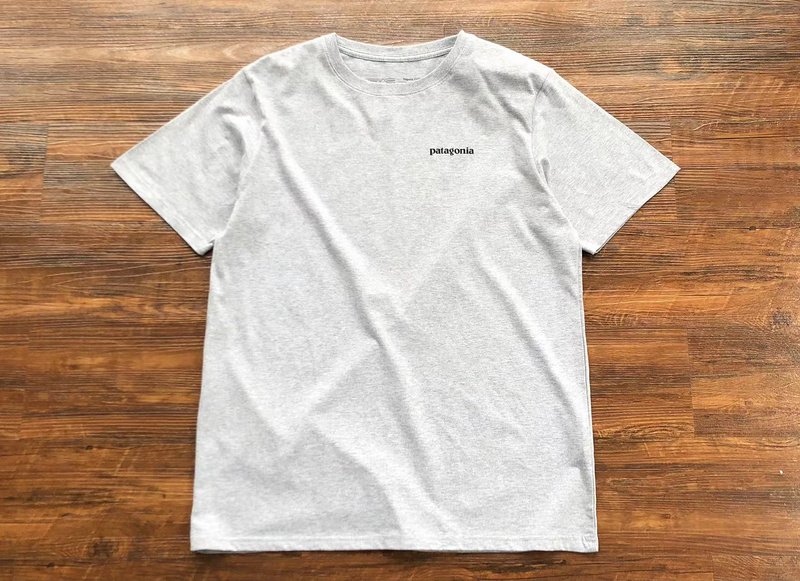 Футболка Patagonia Mountain View And Lettering Save Our Home Planet "Gray" фото № 2