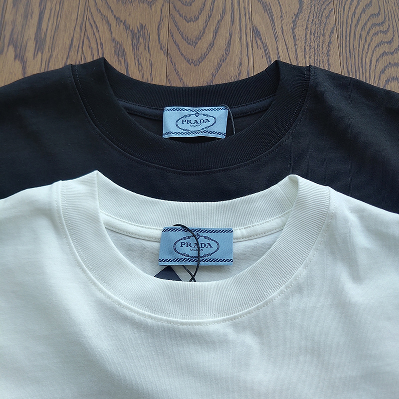 Футболка Prada Green Central Logo "White" фото № 8