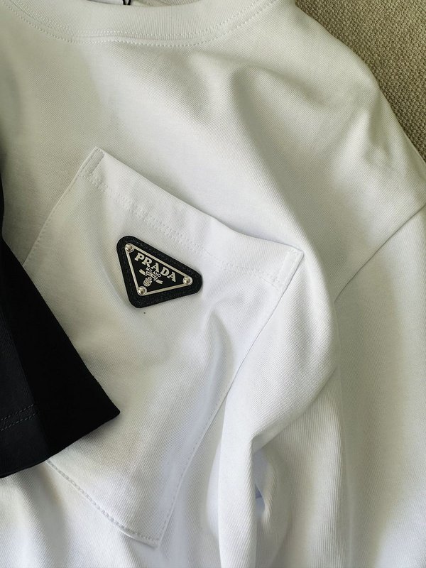 Футболка Prada Logo Pocket Classic "White" фото № 3