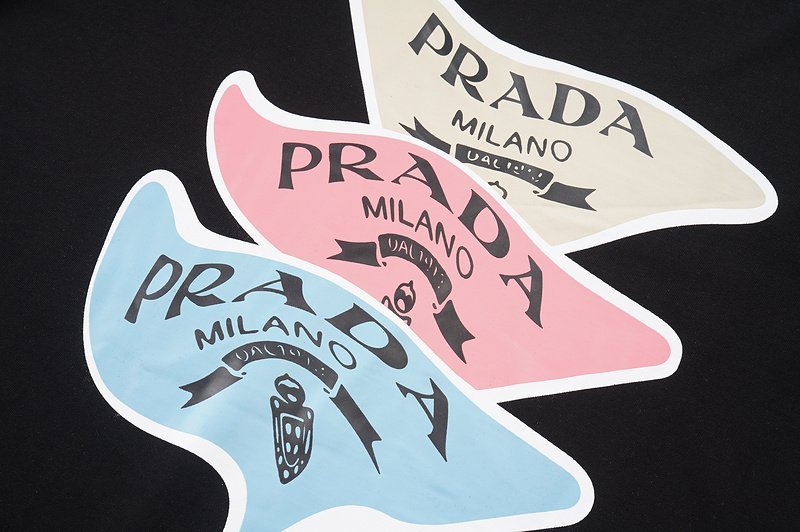 Футболка Prada Trio "Black" фото № 2