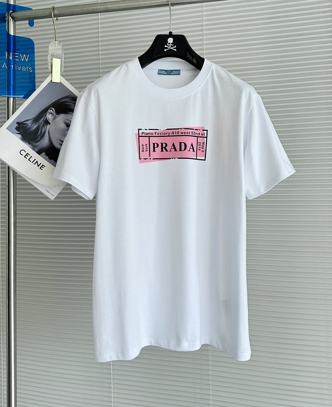 Футболка Prada Pink Nameplate "White" фото № 3