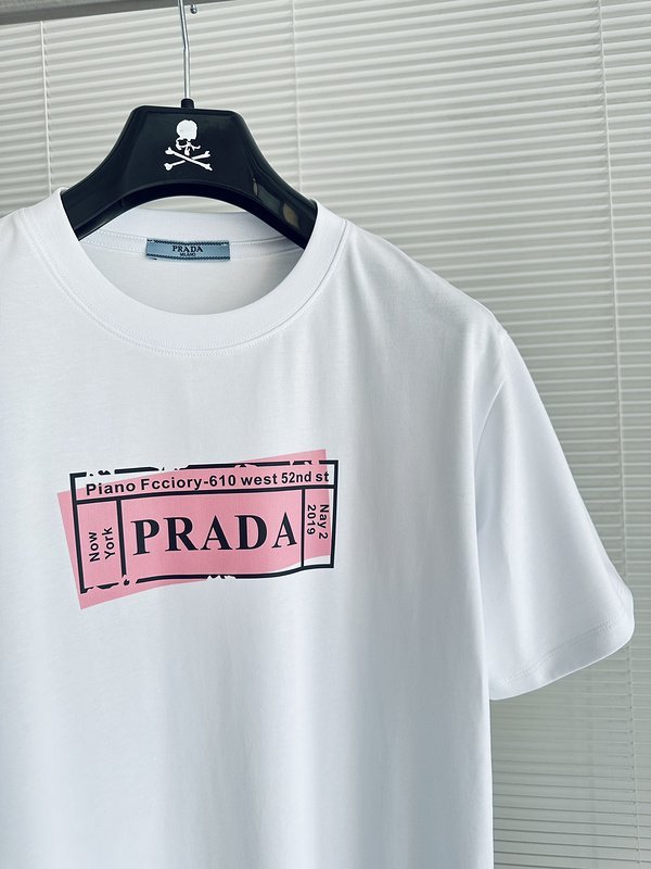 Футболка Prada Pink Nameplate "White" фото № 4