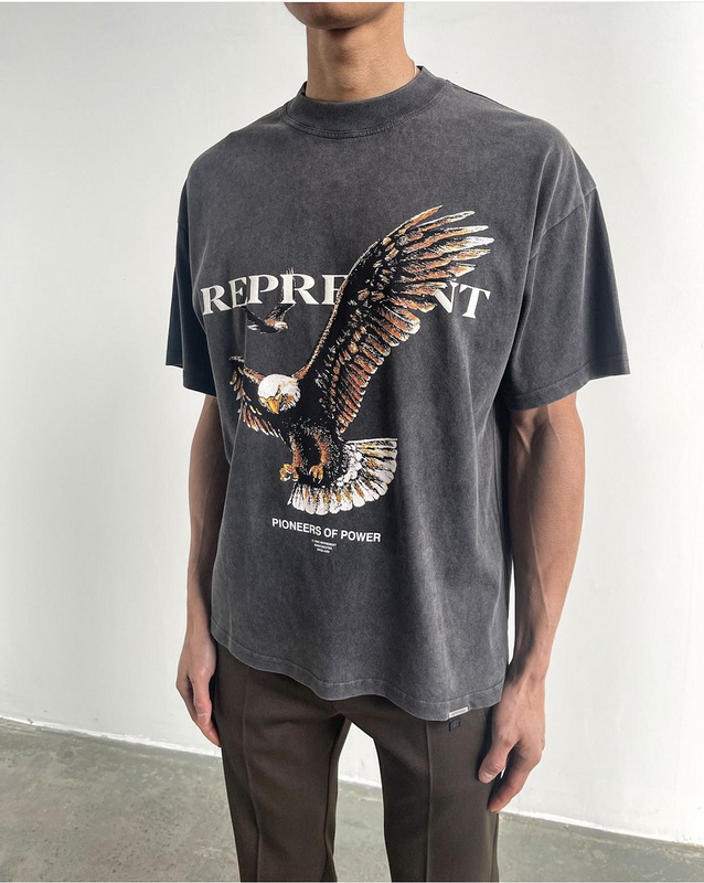 Футболка Represent Eagle-Print "Gray" фото № 5