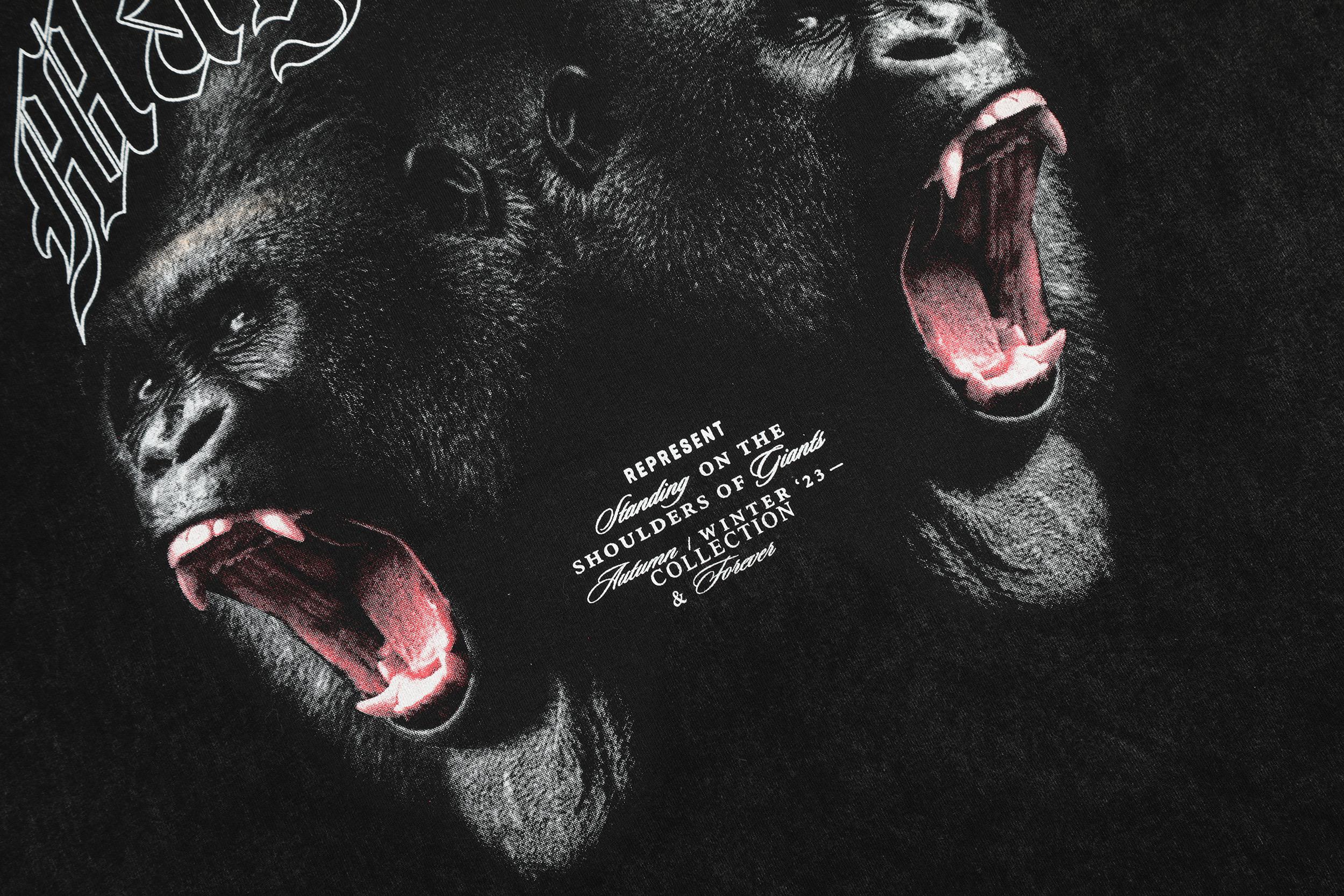 Футболка Represent Gorillas "Black" фото № 4