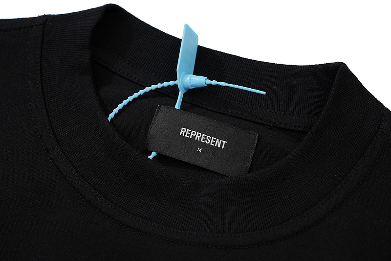 Футболка Represent With A Logo-Letter "Black" фото № 6
