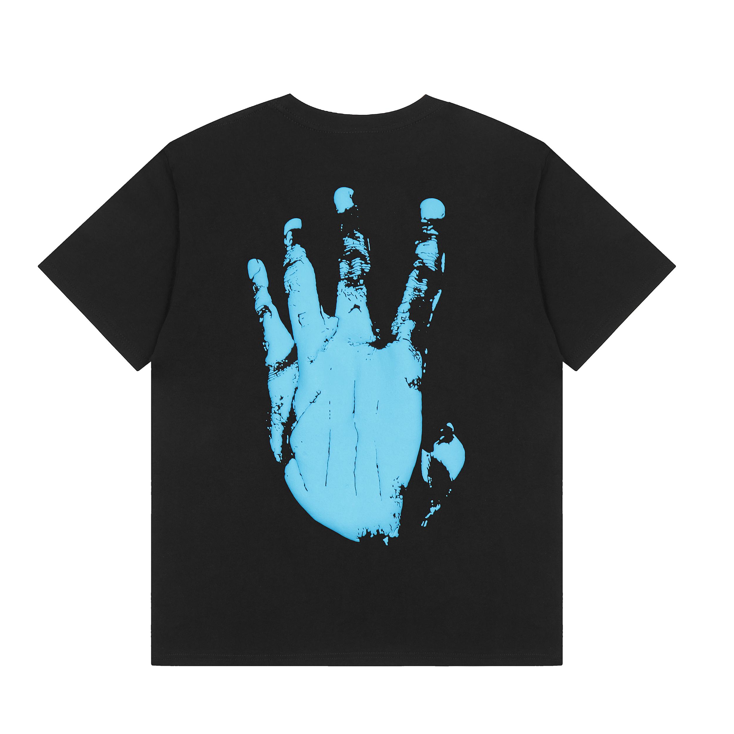 Футболка Revenge Blue Palm Print on Your Back "Black" фото № 2