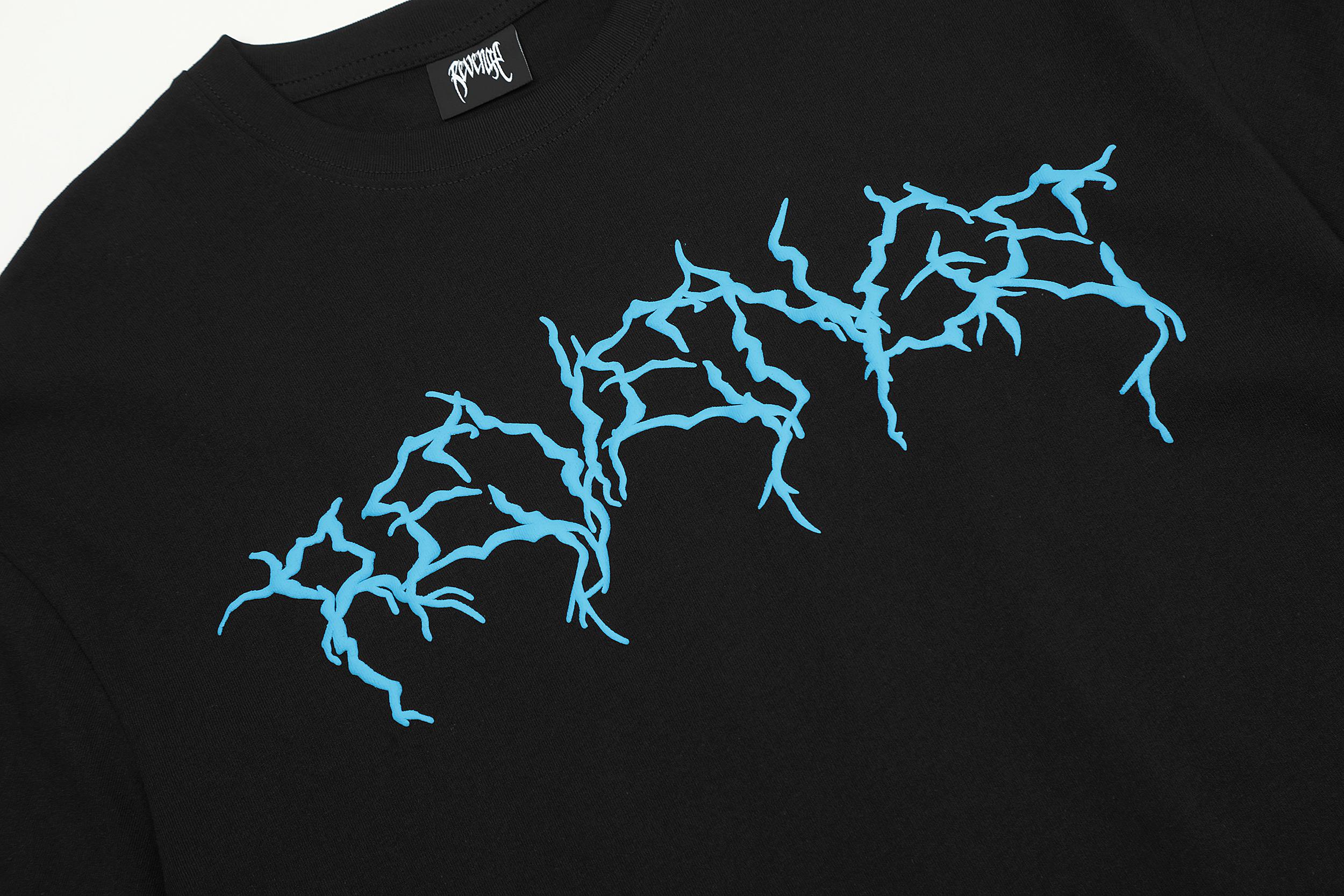 Футболка Revenge Blue Palm Print on Your Back "Black" фото № 5