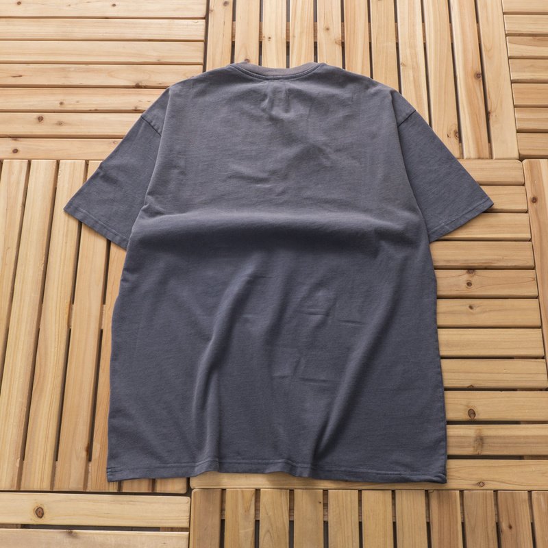 Футболка Rhude Front Inscription Raceway "Gray" фото № 2