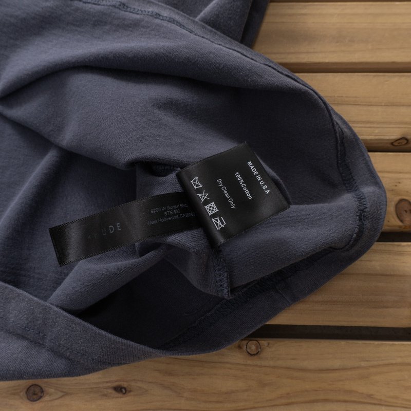 Футболка Rhude Front Inscription Raceway "Gray" фото № 6