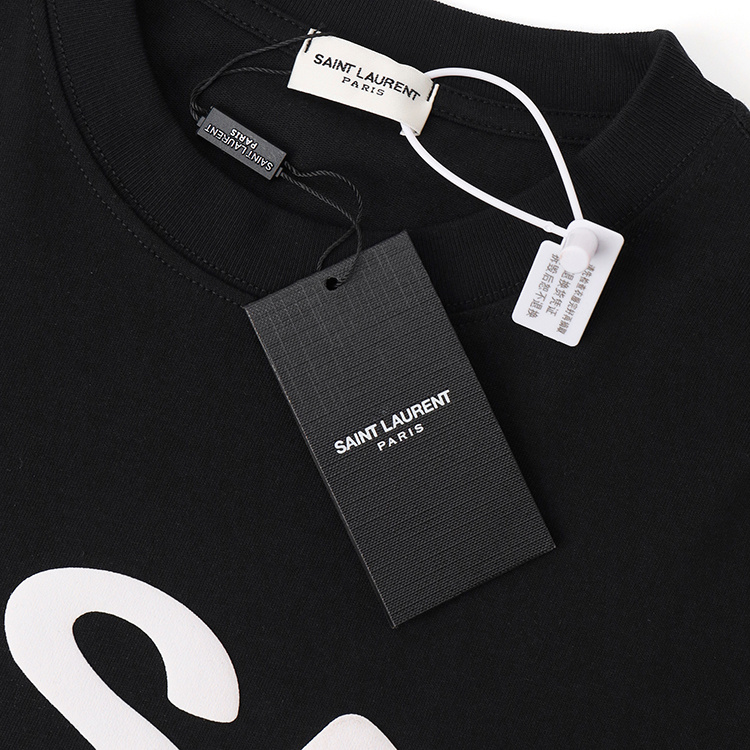 Футболка Saint Laurent Heart Print "Black" фото № 4